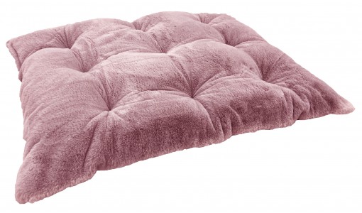 Legowisko poduszka ze sztucznego futra RABBIT 45x55cm kolor różowy
